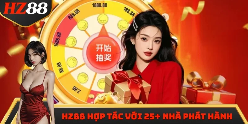 HZ88 hợp tác với 25+ nhà phát hành game